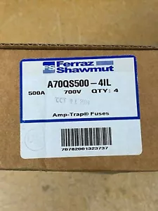 Ferraz Shawmut A70QS500-4IL 500A 700V QTY: 1 FUSIBILE - Foto 1 di 3