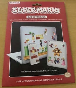 OFFICIAL NINTENDO SUPER MARIO GAMING GADGET LAPTOP DECALS REMOVABLE STICKERS - Picture 1 of 12