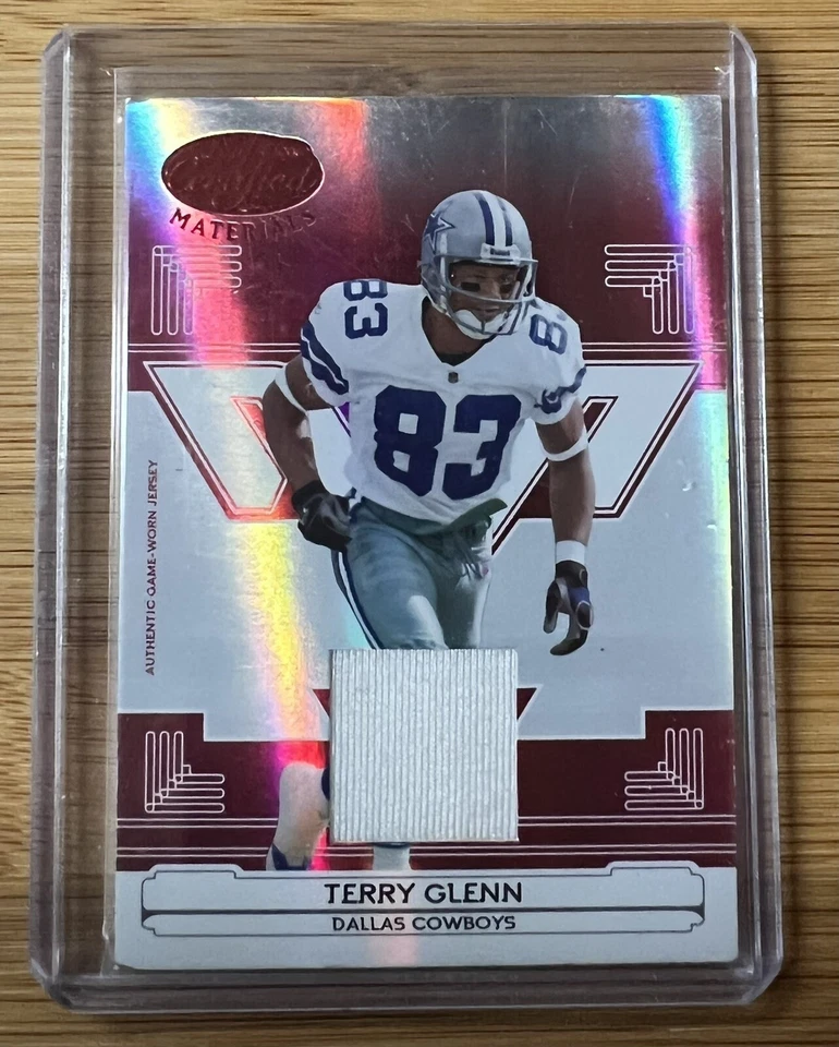 2006 Leaf Certified Materials Red Mirror Terry Glenn Game Used Jersey /150 - Image 1 of 3