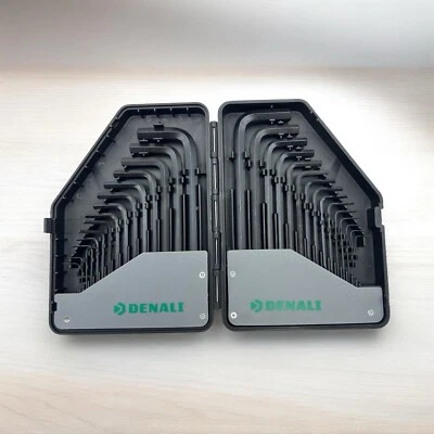 NEW DENALI 30-Pc Hex Key Wrench Set, Premium Allen (0.028-3/8 Inch, 0.7-10mm) - Image 1 of 3