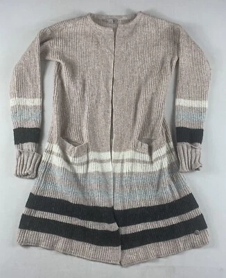 ROYAL ROBBINS SUÉTER ENVOLVENTE MUJER MANGA MEDIA LARGA TEJIDO ROSA NEGRO RAYAS Foto 1 de 4