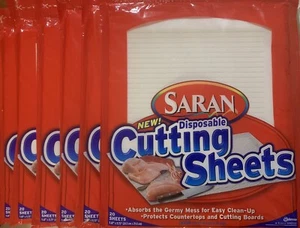 NEW Saran Disposable Cutting Sheets 20ct Pkg Discontinued SC Johnson Kitchen New - Picture 1 of 2