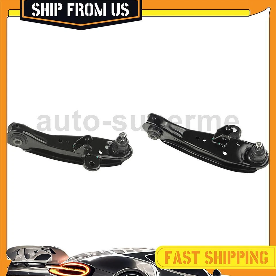 Braço de controle completo inferior dianteiro 2 peças para Mitsubishi Van 2.4L 1987-1990 - Imagem 1 de 4