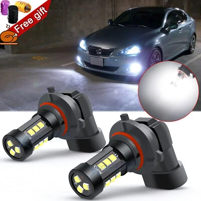 For Lexus IS250 ES350 LS460 RX350 Xenon White Super Bright LED Fog Light Bulbs - Image 1 of 4