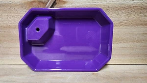 Nora Fleming PURPLE Melamine Dainty Dish - Divided Rectangle USED - Picture 1 of 6