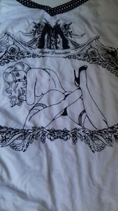 CHALECO CISNE BLANCO PICANTE VINTAGE RARO AGENTE PROVOCADOR TALLA PEQUEÑA UK8 NUEVO CON ETIQUETAS - Imagen 1 de 2