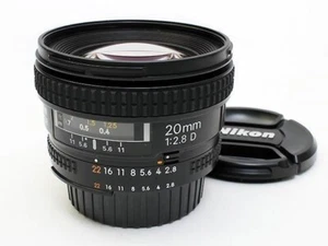 Nikon AF Nikkor 20mm F2.8 D Ultra Wide Angle Prime Lens FX Excellent from Japan - Picture 1 of 3