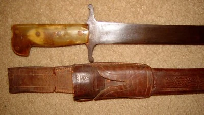 RARO 32" U.S. Collins & Co. #326 Machete/Espada con Vaina Tooled Foto 1 de 4