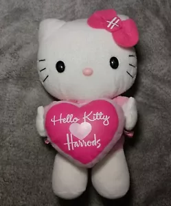 Seltenes Sanrio Hello Kitty Harrods rosa Herz limitierte Auflage Plüschtier Stofftier - Bild 1 von 24