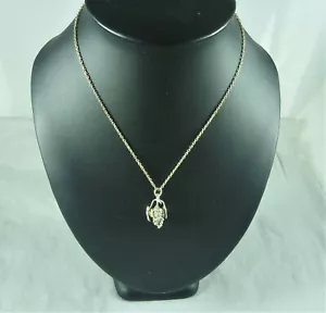 FABULOUS VINTAGE ESTATE SILVER STYLIZED GRAPES NECKLACE ST # 14914 - Picture 1 of 7