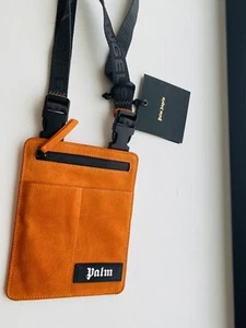 Palm Angels Unisex orange grobes Wildleder Made Italy Umhängetasche Fanny - Bild 1 von 3