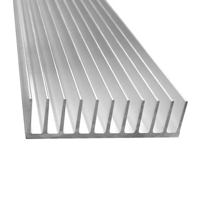 Dissipatore di calore a coste, 500x125x35 mm, alluminio nudo, non lavorato, dissipatore di calore a filo - Immagine 1 di 3
