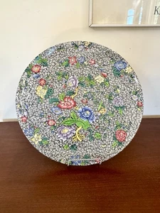 Piatto vintage raro Copland Spode England Chintz da appendere al muro in gres 14,25" - Foto 1 di 14