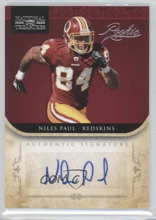 2011 Playoff National Treasures Rookie /99 Niles Paul #268 Rookie Auto RC - Image 1 of 2