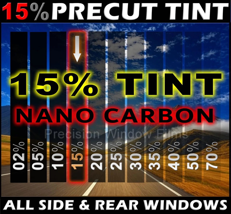 Suzuki Forenza 2004 2005 2006 2007 2008 tinte de ventana precortado - negro oscuro 15 % Foto 1 de 4