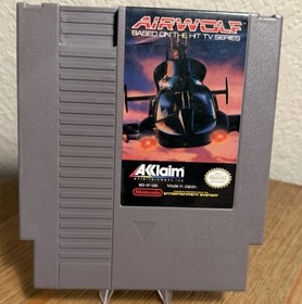 Airwolf Nintendo NES cartuccia gioco acclamato testato funzionante pulito autentico