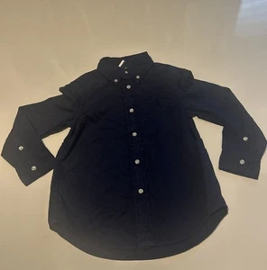 Polo Ralph Lauren Shirt Boys 4T Blue Button Down Preppy New Navy Pony - Picture 1 of 8