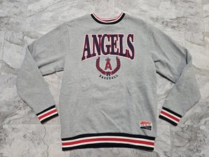 Los Angeles Angels New Era Crewneck Sweatshirt Mens Sz M 2023 Gray Embroidered  - Picture 1 of 9