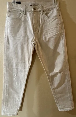 NUEVO CON ETIQUETAS~Joe's Jeans The Diego~Jeans Cónicos+Cortados Cómodos Elásticos Blancos Lavados Talla 30 Foto 1 de 4