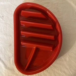 Fiesta Taco Plates By Arrow Home Products, Red BPA Free, Lot of 6 - Picture 1 of 5