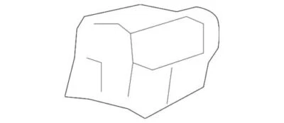 Soporte de montaje de parachoques izquierdo genuino Ford 05-09 Freestyle Taurus X 5F9Z-17A751-AA Foto 1 de 2