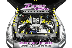 Kit de sujeción ZSPEC "Stage 1" Dress Up Bolts® para Nissan GTR '09-23 (R35), Stainl - Imagen 1 de 18