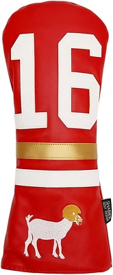 SHABIER Legendary Joe Montana GOAT #16 Golf Headcover - Premium Leather for 49ers Fans
