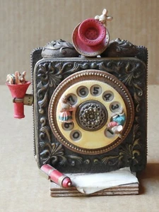 THREE JAYS IMPORTS WIND-UP MOTION MUSICAL ROTARY TELEPHONE, "MY FAVORITE THINGS" - Picture 1 of 7