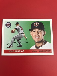 2020 Jose Berrios TOPPS ARCHIVES 1955 MINI PARALLEL SP #55M-55 MINNESOTA TWINS