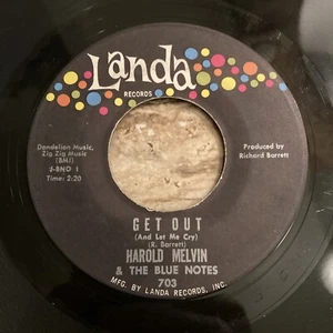 HAROLD MELVIN & THE BLUE NOTES 45 Get Out / You May Not Love Me LANDA R&B SOUL - Picture 1 of 8