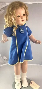 21" Antique American Composition Little Miss Charming Shirley Doll! Rare! 18072 - Picture 1 of 12