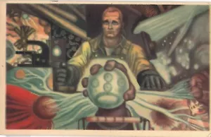 Bola de Cristal Edad Atómica Espacio Mágico Cosmos Ciencia Art Nouveau Postal De Colección - Imagen 1 de 3