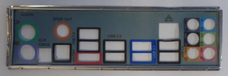 ASRock P55 Extreme4  Blende -Slotblech IO Shield   #35084 - Bild 1 von 1