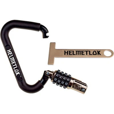 Motorbike Helmet Combination Lock Lok Helmetlok Motorcycle Carabiner - Imagen 1 de 4