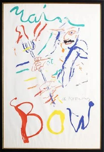 Willem de Kooning, Rainbow: Thelonious Monk, Devil at the Keyboard, Lithograph o - Picture 1 of 3
