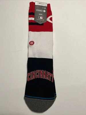 Stance MLB Cincinnati Reds Crew Socks Men's Medium 6-8.5 or Women's 8-10.5 - Image 1 of 2