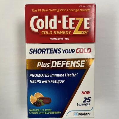 Pastilla homeopática de zinc Cold-Eeze remedio para el resfriado más defensa cítricos 25 quilates Foto 1 de 4