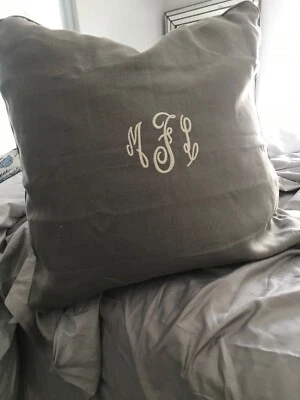 Ballard  Designs Suzanne Kasler linen pillow cover Greige  26 x 26 sold out - Image 1 of 2