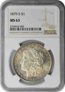 1879-S Morgan Silver Dollar MS63 NGC