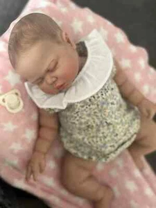 24Inch Pickle Reborn Baby Doll Newborn Realistic 3D Skin Painted Hair XMAS GIFT - Picture 1 of 4