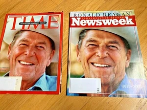 June 14, 2004 NEWSWEEK & TIME MAGAZINE - RONALD REAGAN DIES 1911-2004 - Picture 1 of 11