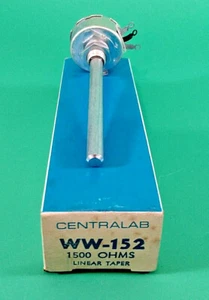 CENTRALAB WW-152 1500 OHM 5W LINEAR TAPER POTENTIOMETER   - Picture 1 of 6