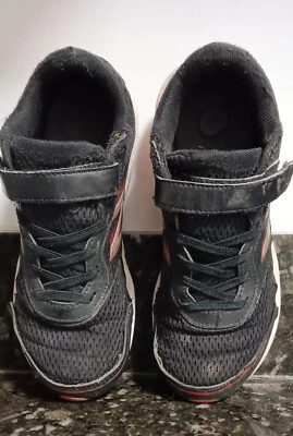 New Balance Kids Mesh Black Red Laces Plus  Buckle US 2 - Image 1 of 4