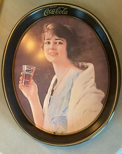 1923 FLAPPER GIRL OVAL TRAY, NEW NEVER DISPLAYED ,SELLING 1 OF 20 , - Picture 1 of 10