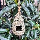 Hanging Hummingbird birds House Hand-woven Straw Birdhouses 2024 Houses K3Q2
