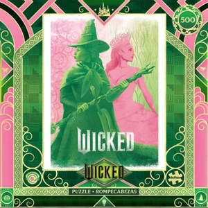 Wicked - Pink Goes Good with Green - 500 Piece Jigsaw Puzzle for Adults New! - Picture 1 of 3