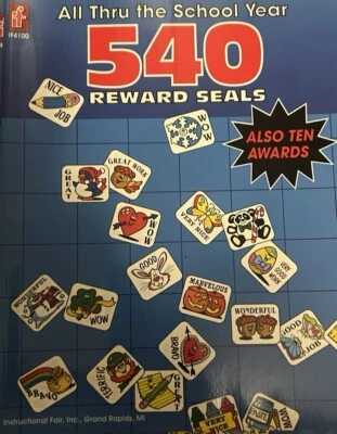 IF4100 ALL THRU THE SCHOOL 540  REWARD  SEALS & 10 AWARDS NEW - Image 1 of 4