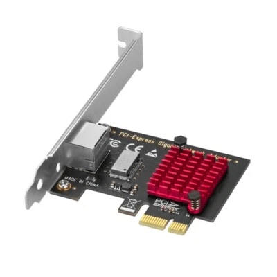 Game PCIE Card 1000Mbps Gigabit Card 10/100/1000Mb RTL8111H RJ45 PCI-E - Image 1 of 4