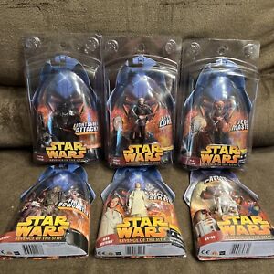 2005 Star Wars Revenge of the Sith Action Figure Lot of 6 New A5