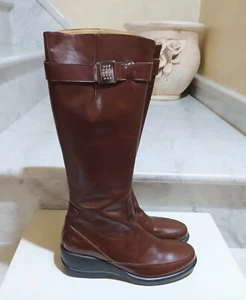 Stivali Donna SKAP tg 37 Pelle Marrone Air Boost System Made in Italy NUOVO - Foto 1 di 10